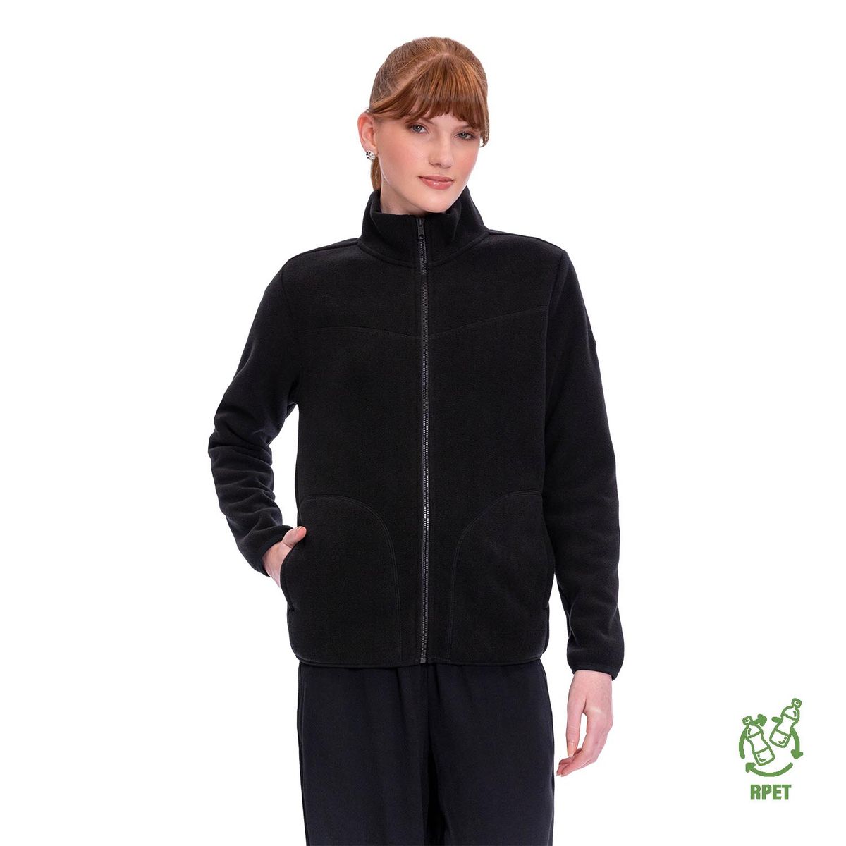 TOTTO - Buzo Polar Fleece Rpet Flizally Negro Para Mujer Totto