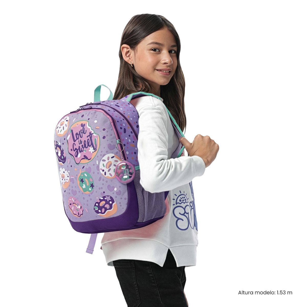 TOTTO - Morral Mochila Escolar Sweet Purple Walt M Niña Morado Totto