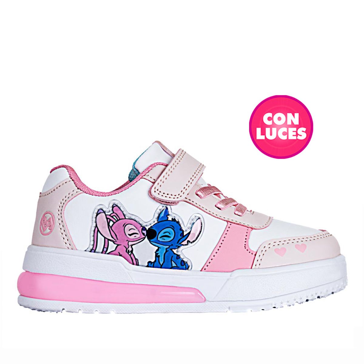 DISNEY - Tenis Casual de Niña disney  elite 111522j Blanco rosado