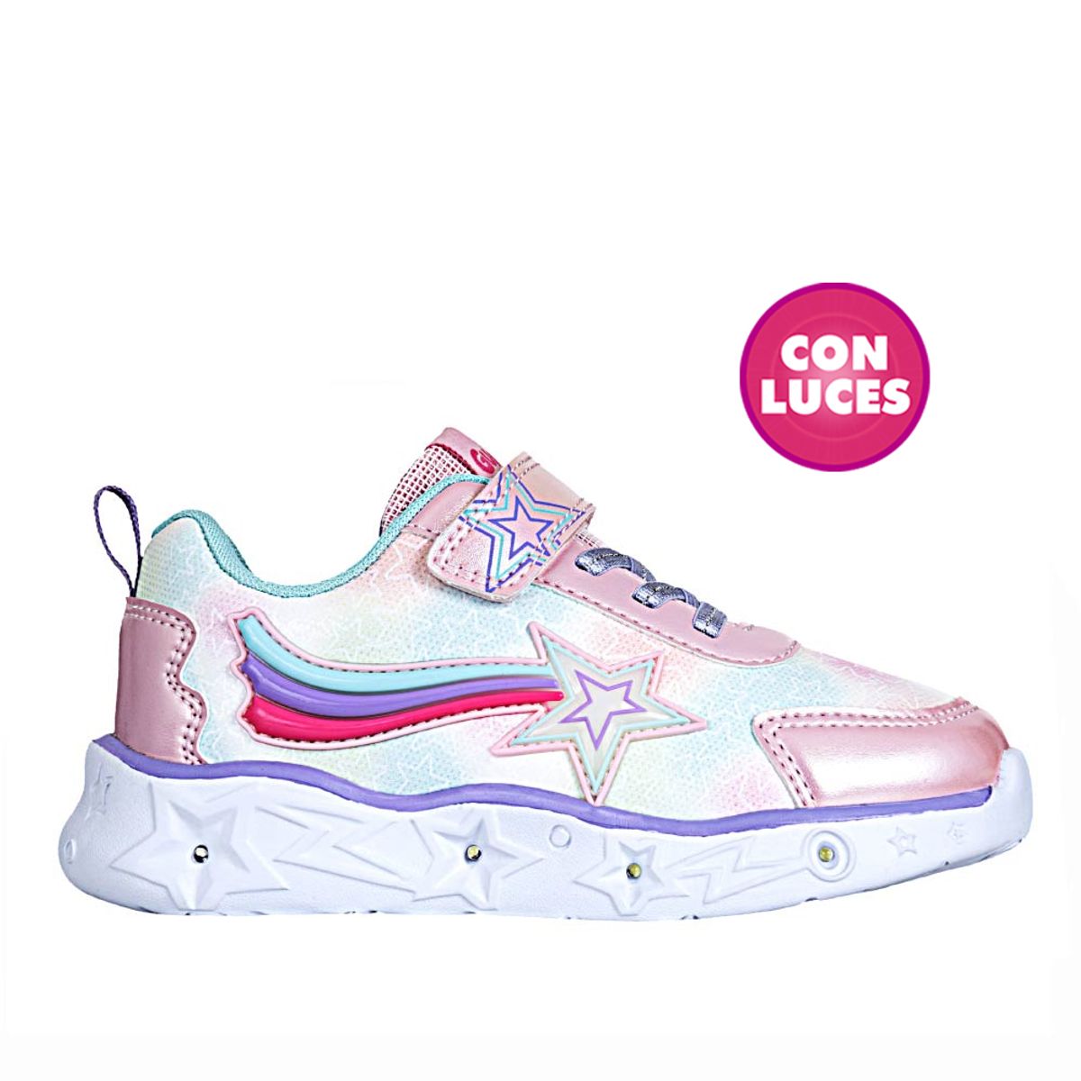 GUMBALL - Tenis Casual de Niña gumball  xia luces 3-25-2 inf fem Rosado