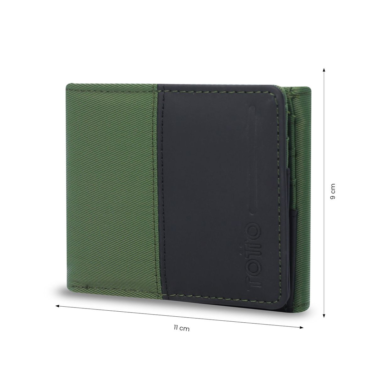 TOTTO - Billetera Ermac 3.0 Protección Rfid Verde Hombre Totto