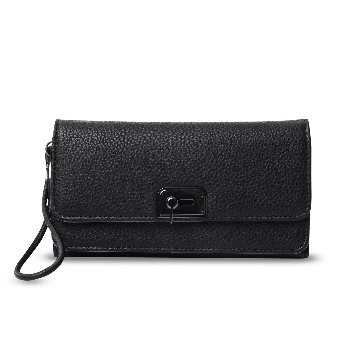 TOTTO - Billetera Smooth Sub Con Protección Rfid Negro Para Mujer