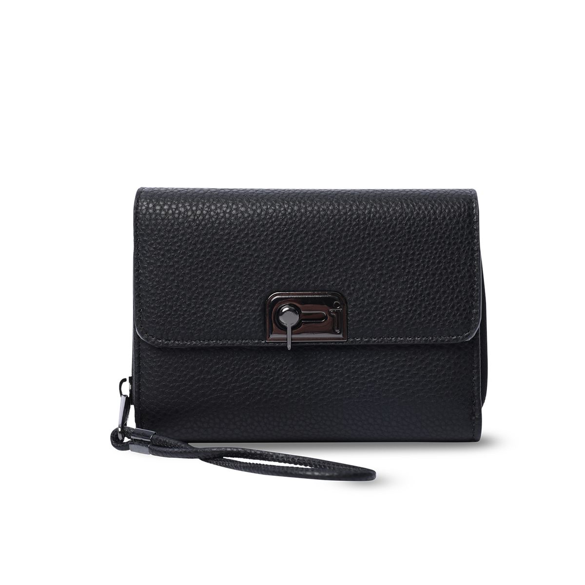 TOTTO - Billetera Smooth Cri Con Protección Rfid Negro Para Mujer