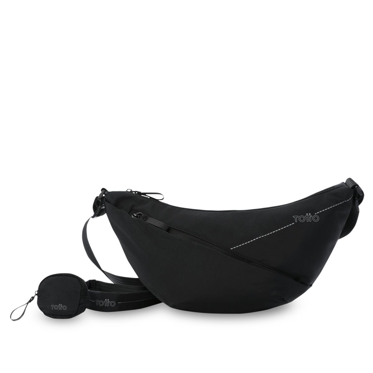 TOTTO - Bolso Cartera Con Monedero Suzuka S  Mujer Negro Totto