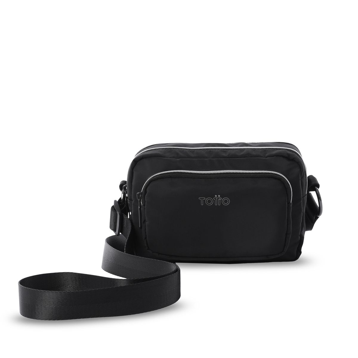 TOTTO - Bolso Cartera 2 1 Funty Mujer Correa Removible Negro Totto