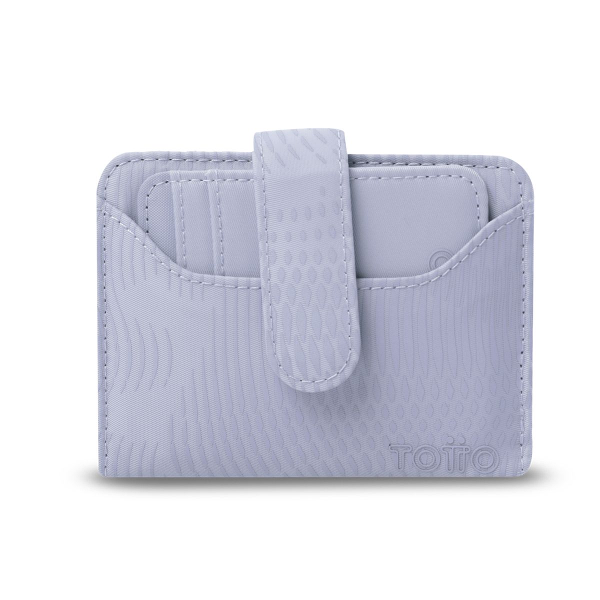 TOTTO - Billetera Texture Dull Con Protección Rfid Morado Para