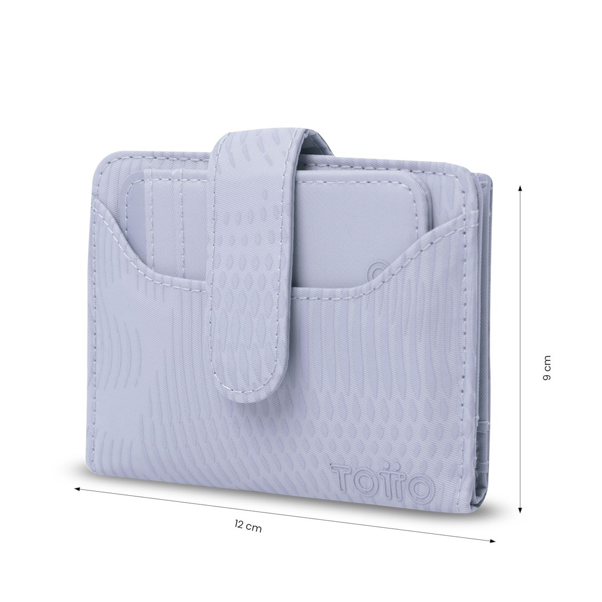 TOTTO - Billetera Texture Dull Con Protección Rfid Morado Para