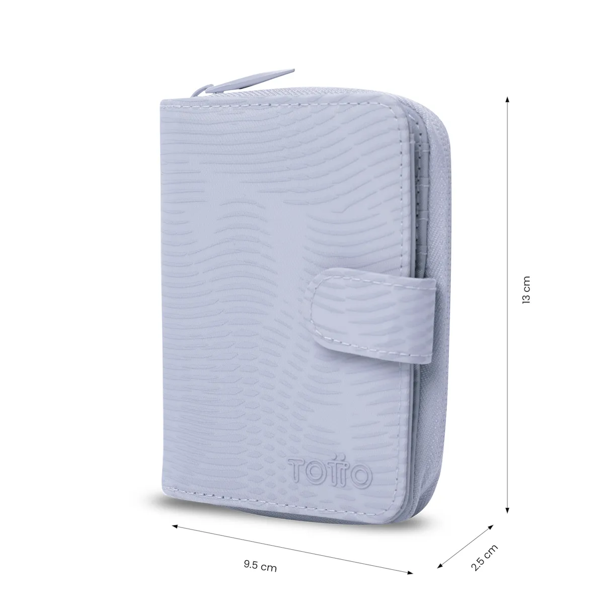 TOTTO - Billetera Texture Twi Con Protección Rfid Morado Para Mujer