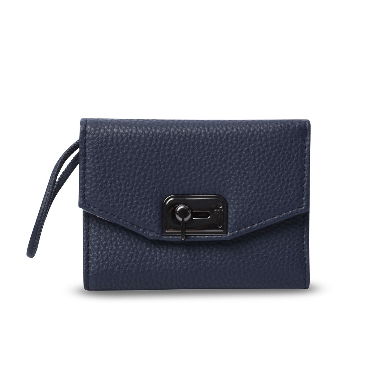 TOTTO - Billetera Smooth Ney Con Protección Rfid Azul Para Mujer