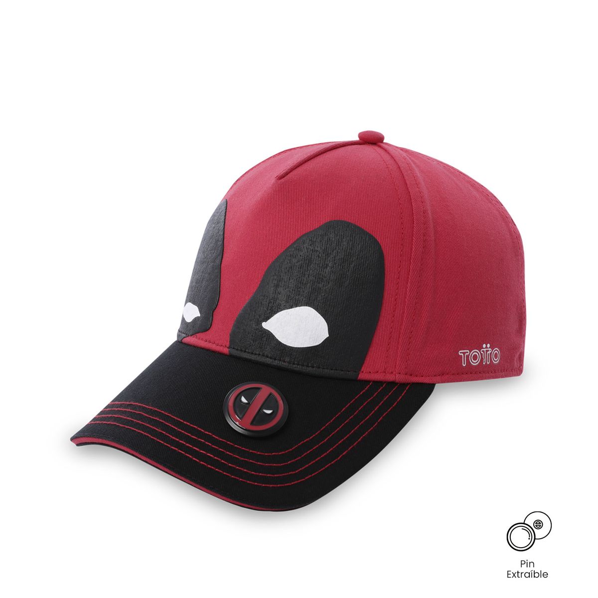 TOTTO - Gorra Dead Pool Rojo Negro Para Hombre Totto