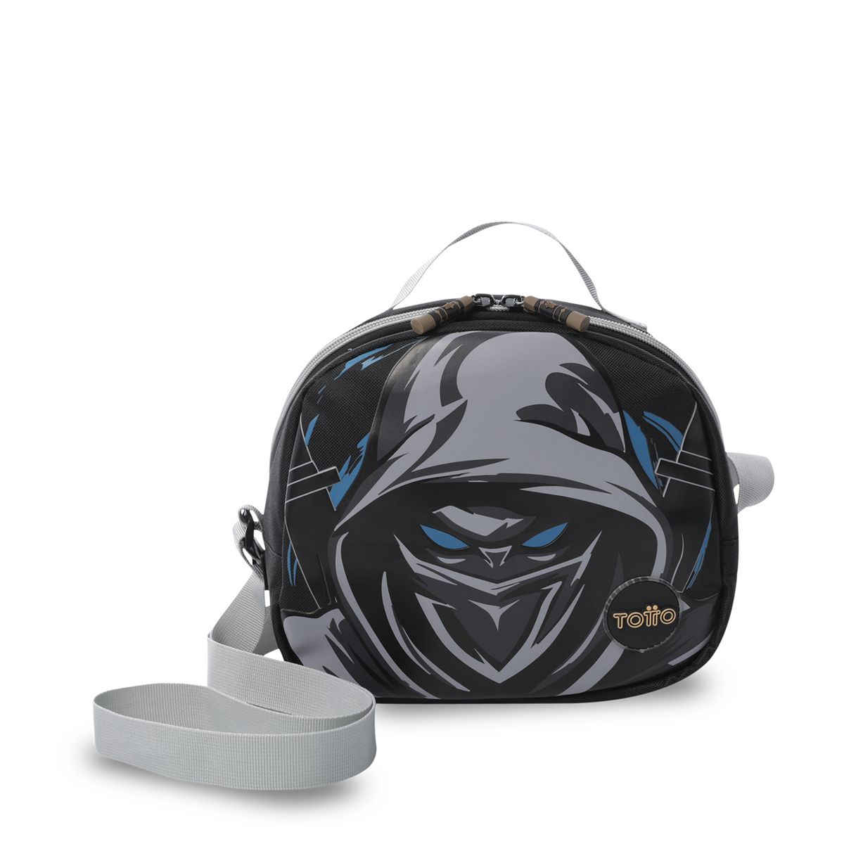 TOTTO - Lonchera Con Porta Comidas Hanzo M Negro Niño Totto