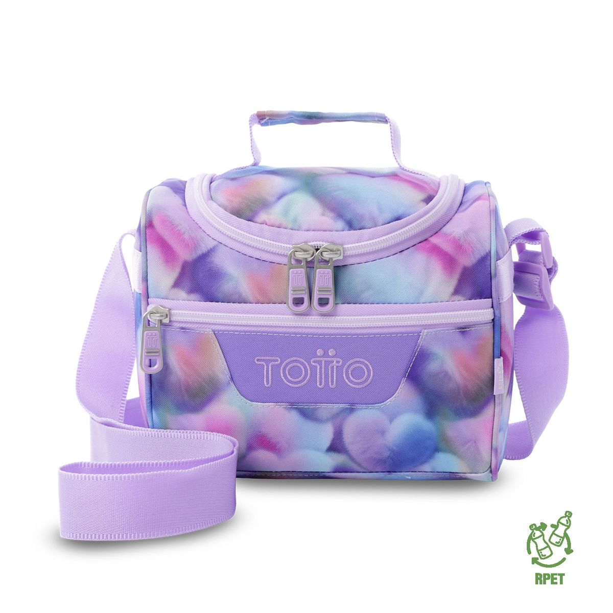 TOTTO - Lonchera Con Porta Comidas Pizarra Morado Mujer Totto