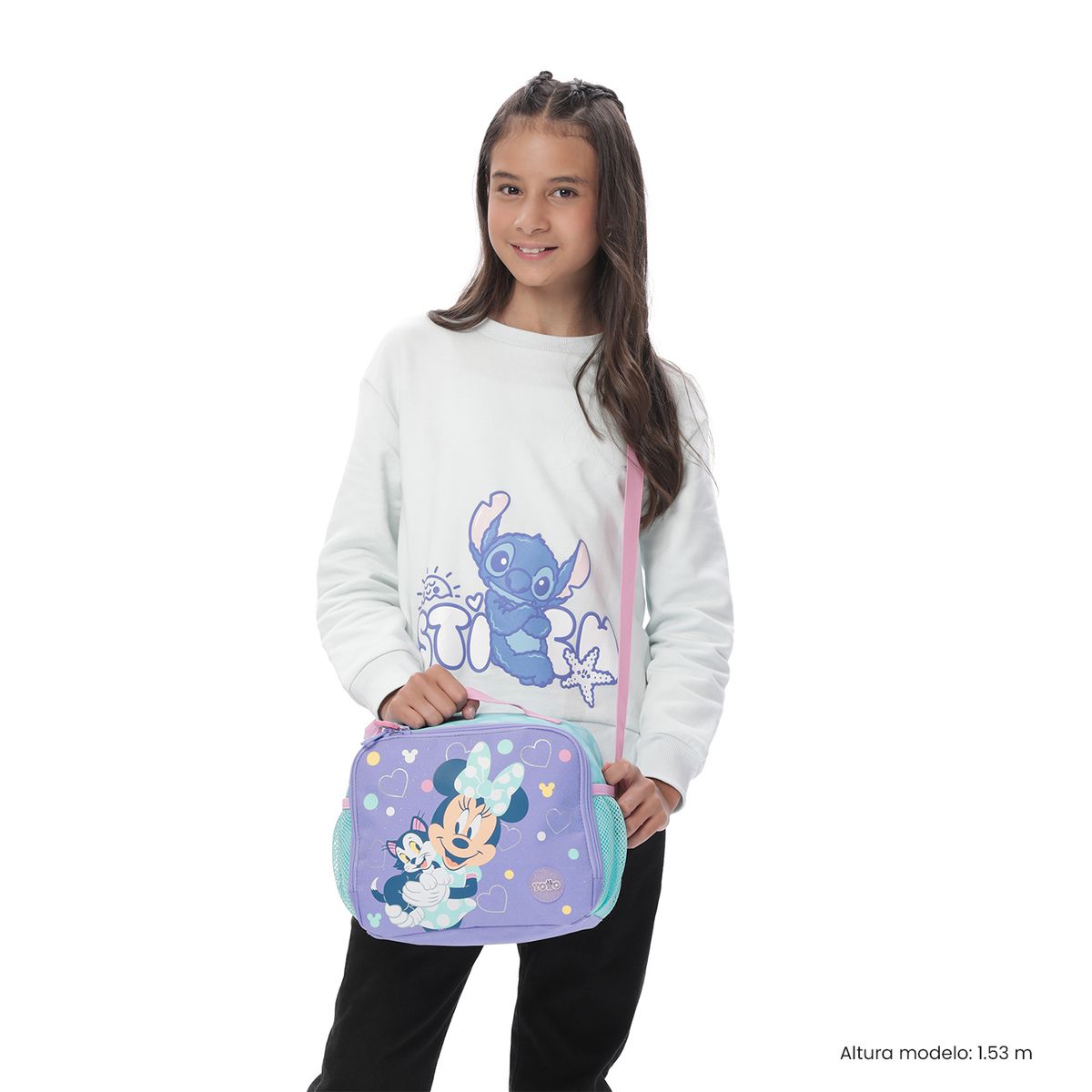 TOTTO - Lonchera Con Porta Comidas Minnie L Azul Niña Totto