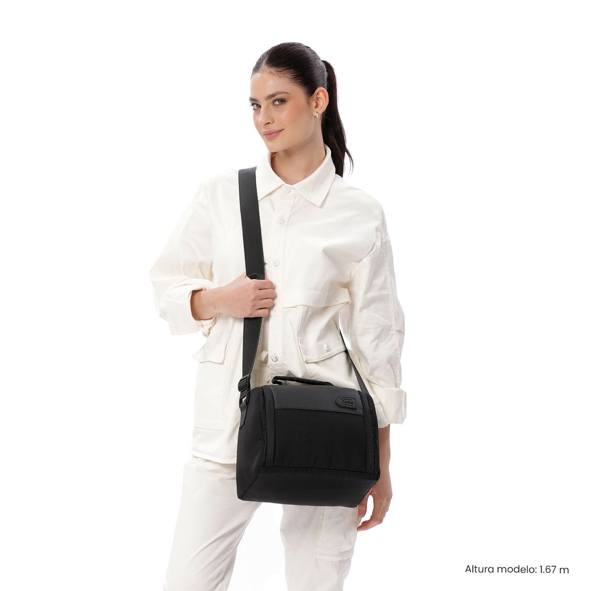 TOTTO - Lonchera Tacoa Negro Con Portacomidas Unisex Totto