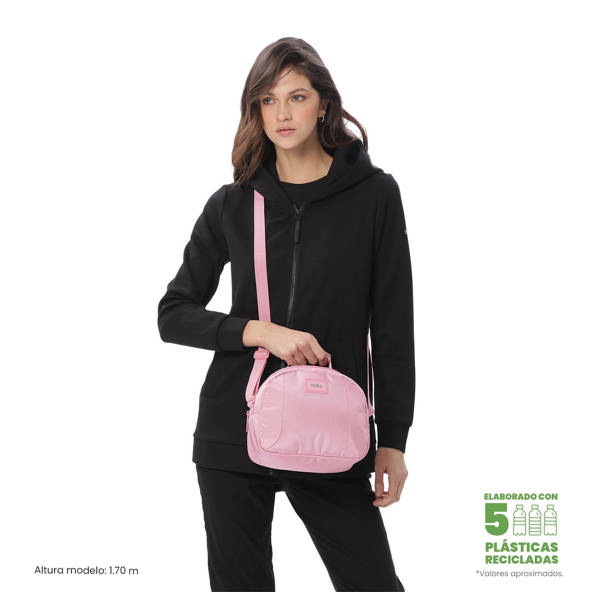 TOTTO - Lonchera Trik Rosada Con Portacomidas Para Mujer Totto