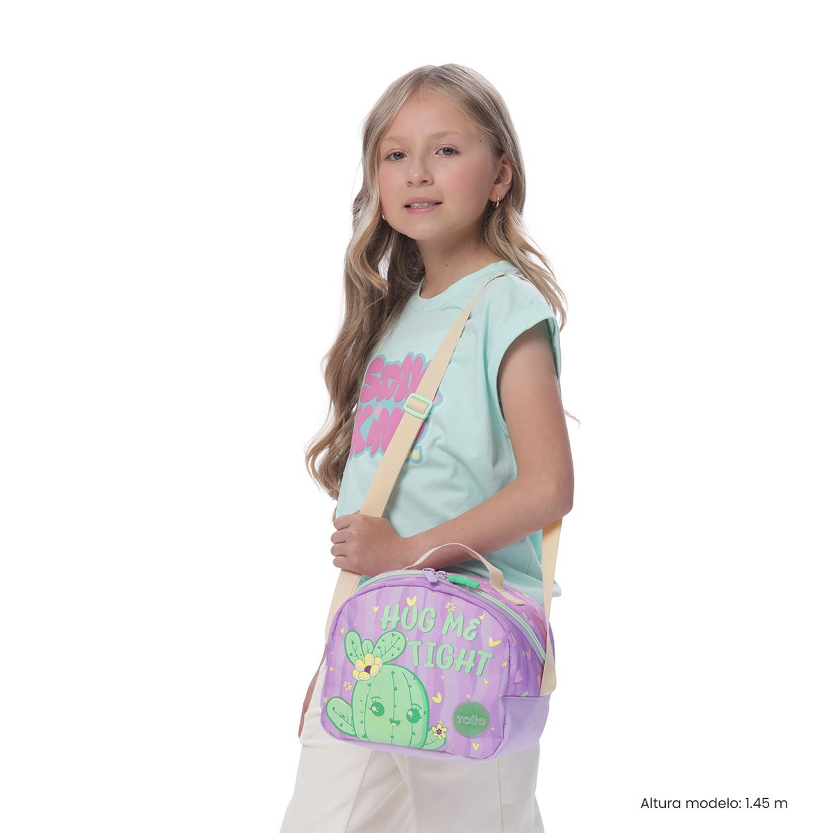 TOTTO - Lonchera Con Porta Comidas Kacty M Morado Niña Totto