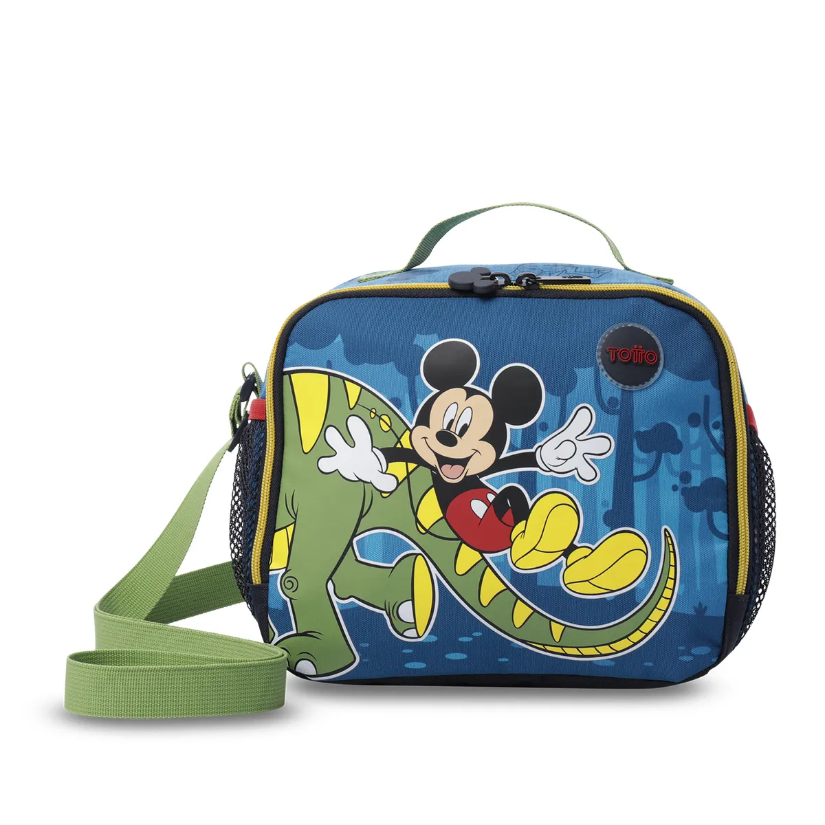 TOTTO - Lonchera Con Porta Comidas Mickey L Azul Niño Totto