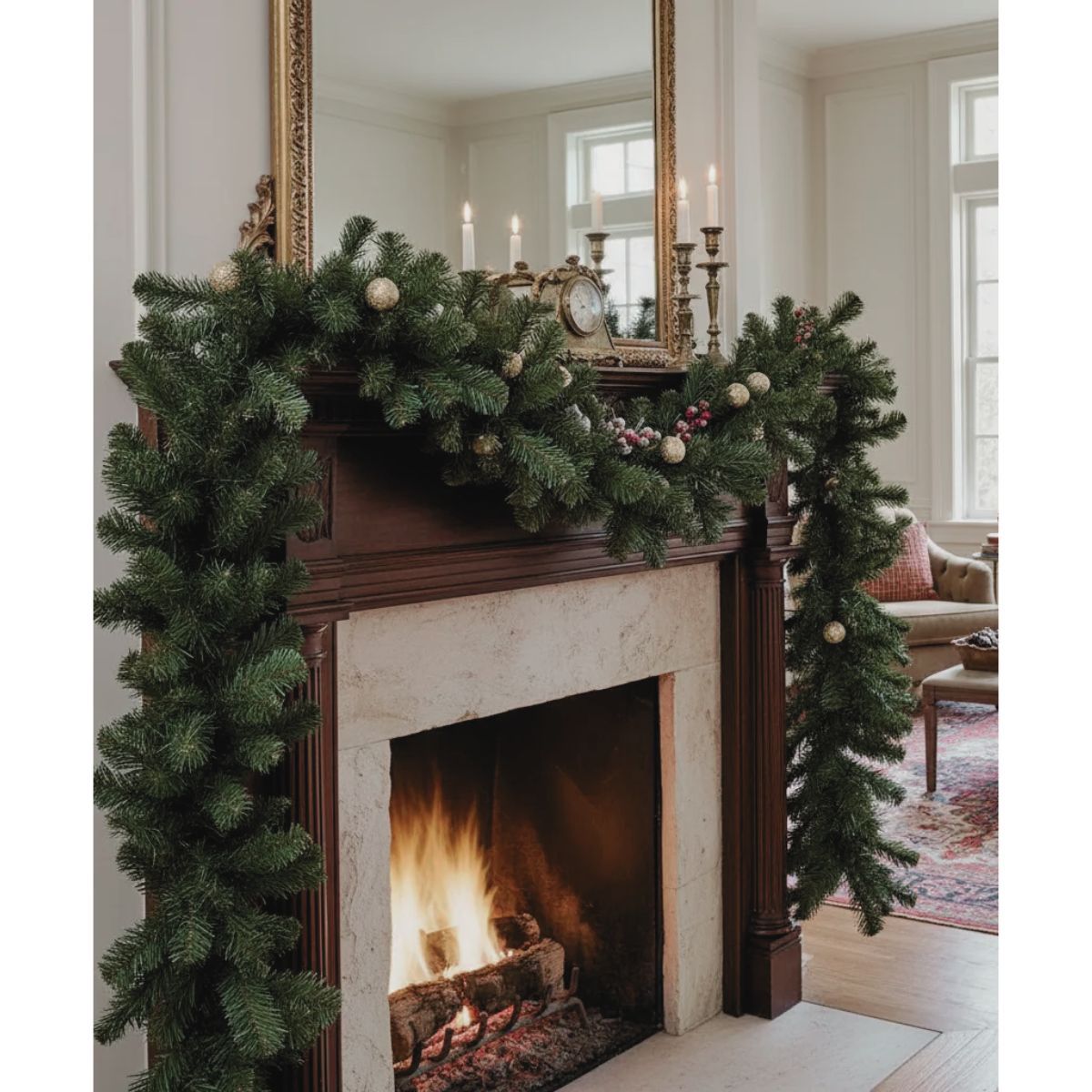 GENERICO - Guirnalda Navidad Gruesa Ibiza 270 Mts 240 Puntas