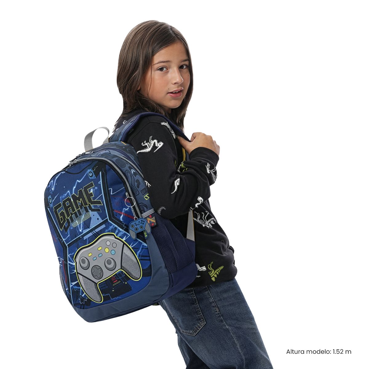 TOTTO - Morral Mochila Escolar Game Blue Walt M Niño Azul Totto