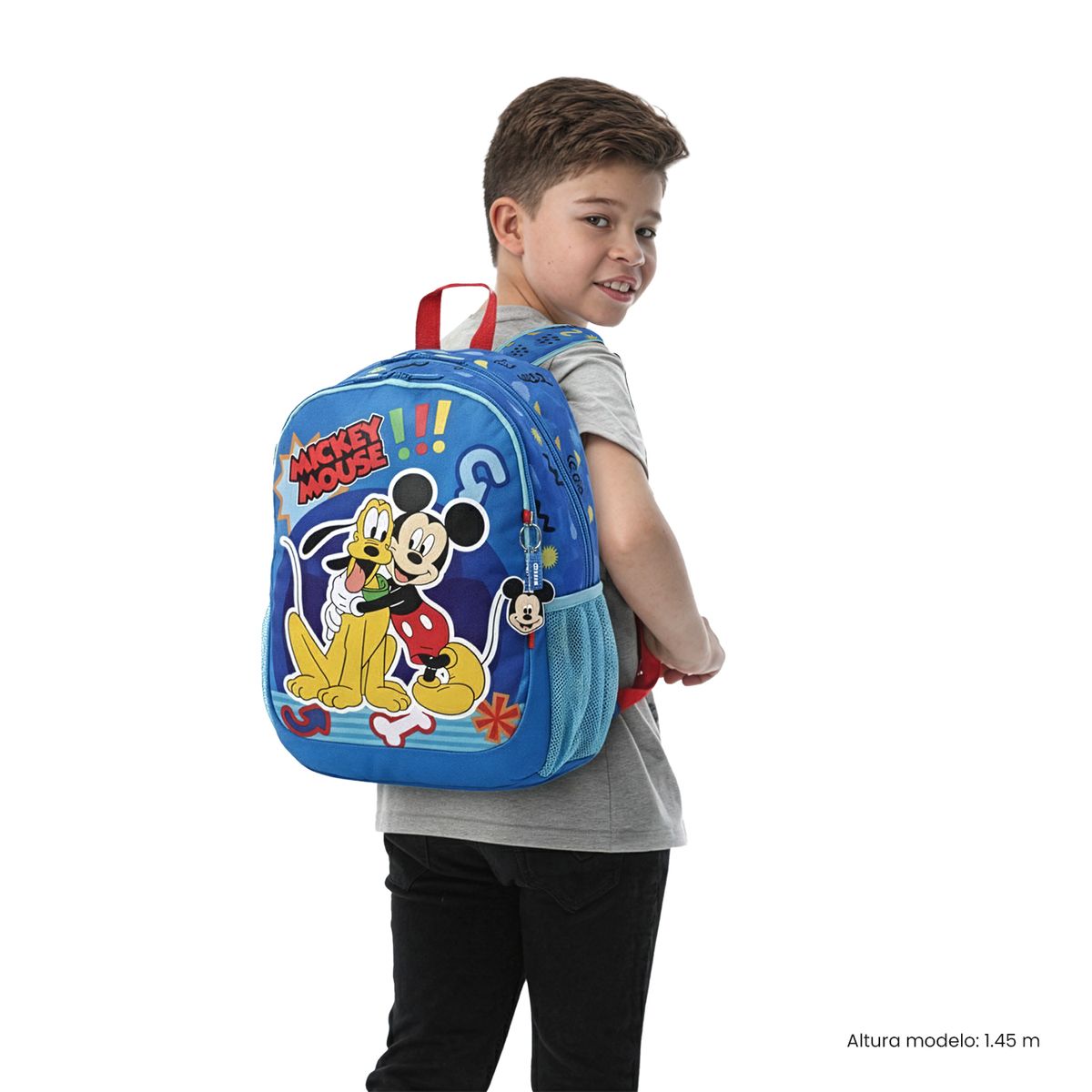 TOTTO - Morral Mochila Escolar Mickey And Pluto Walt M Azul Totto