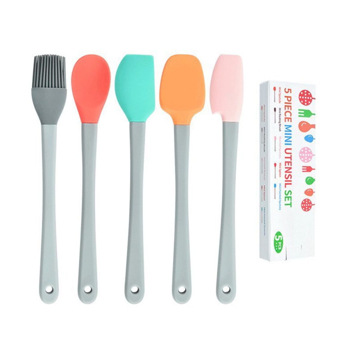 TRIPLE CLEAN - Mini Set De 5 Espátulas De Silicona