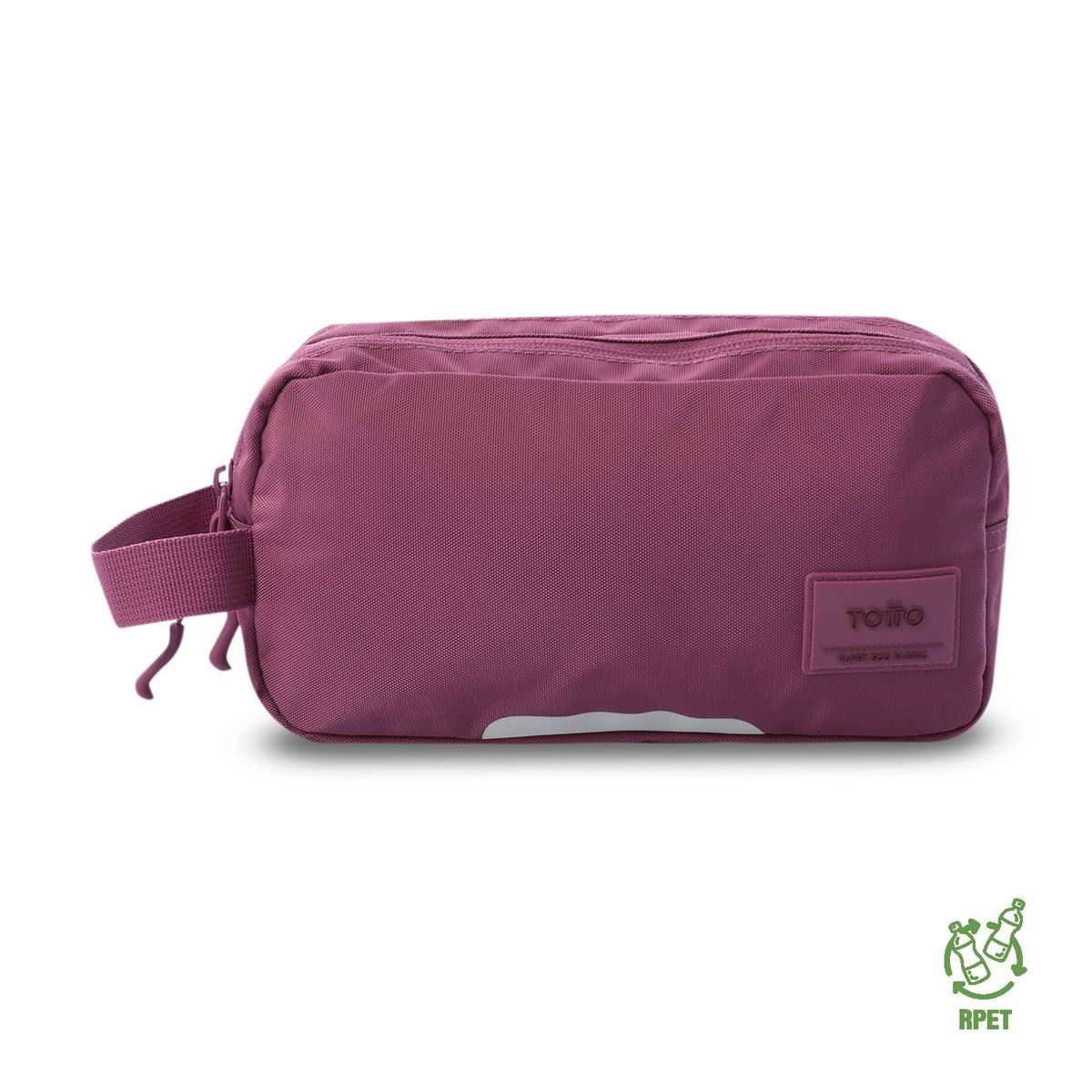 TOTTO - Multiuso Cartuchera Doble Bolsillo Rpet Marañon Rosado Totto