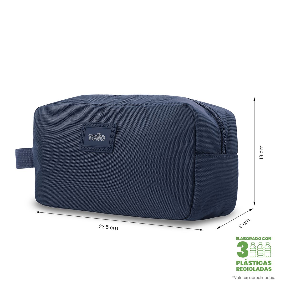 TOTTO - Multiuso Cartuchera Manija Fija Rpet Trik Azul Unisex Totto
