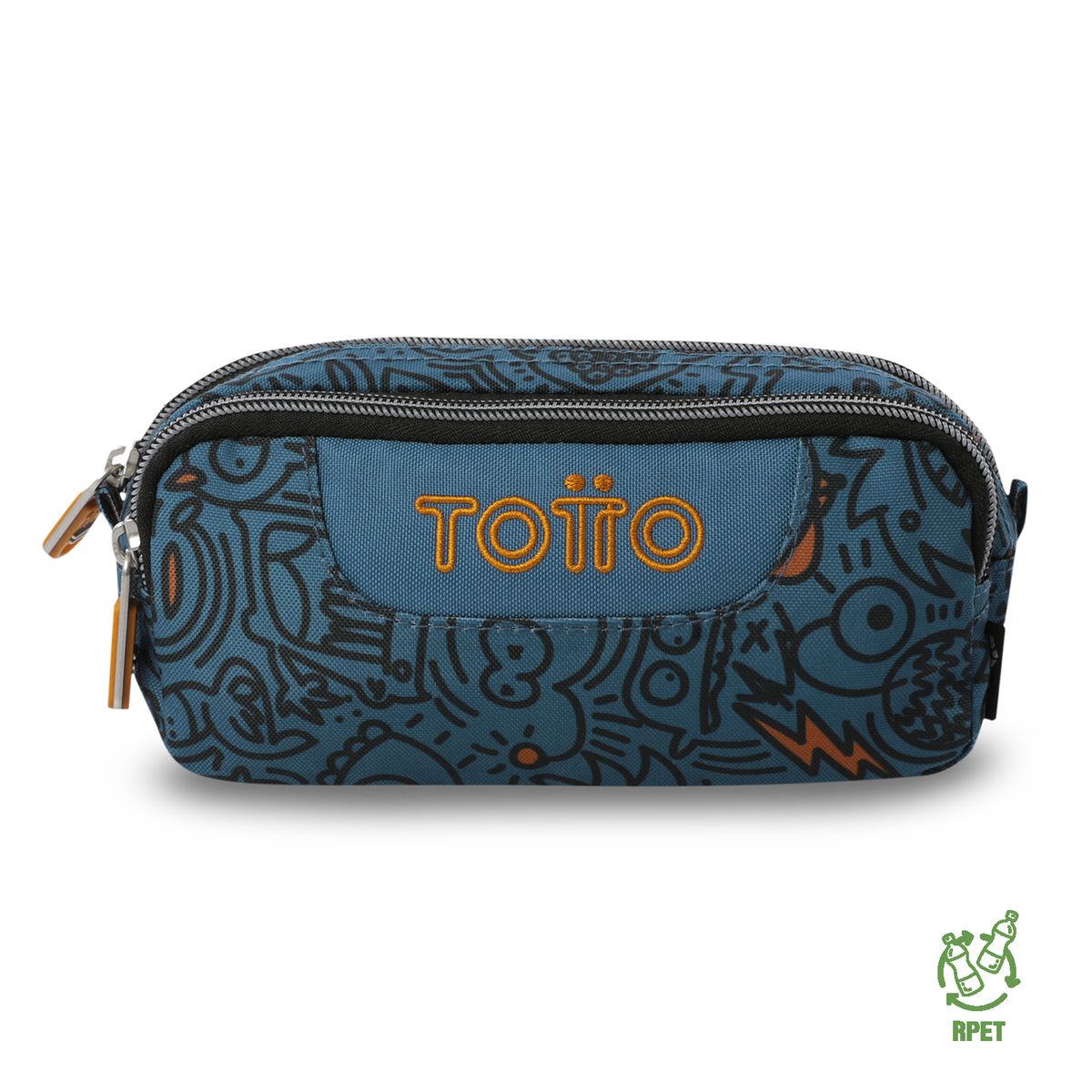 TOTTO - Cartuchera Multiuso Escolar Sobre Hombre Azul Totto