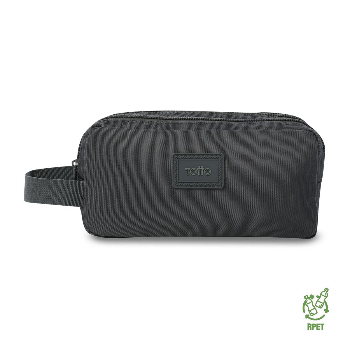 TOTTO - Multiuso Cartuchera Triple Bolsillo Rpet Trik 5 Gris Totto