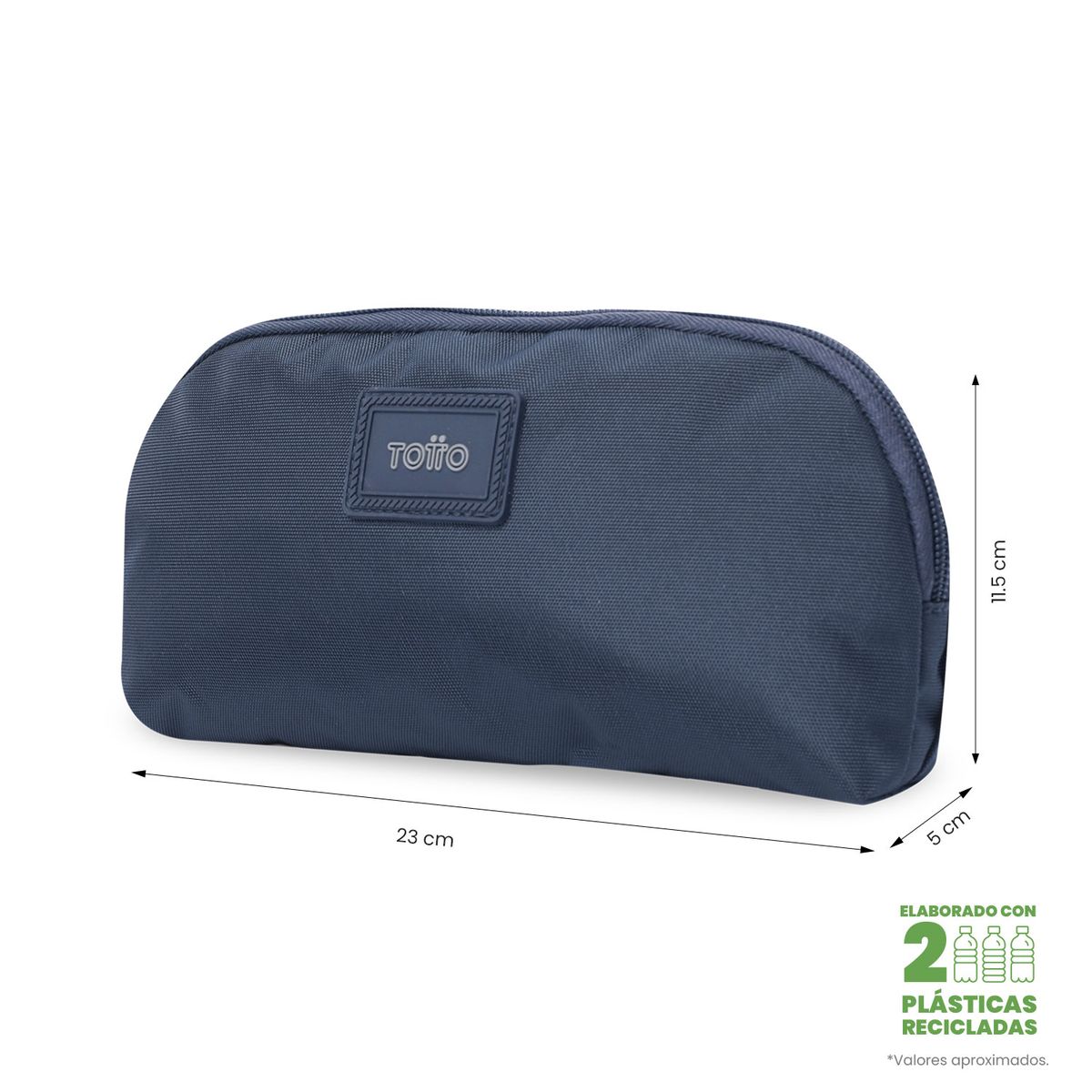 TOTTO - Multiuso Cartuchera Unico Bolsillo Rpet Trik 4 Azul Totto