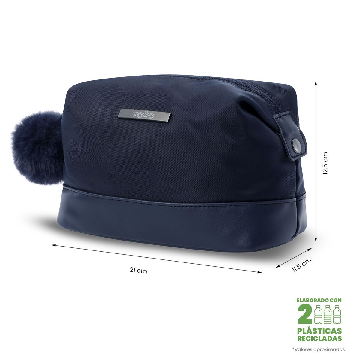 TOTTO - Multiuso Cartuchera Cosmetiquera Adelaide Azul Mujer Totto