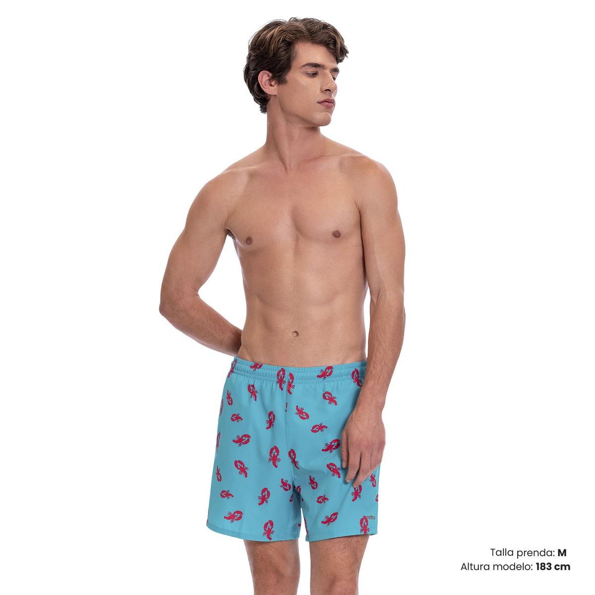 TOTTO - Pantaloneta Estampada Secado Rapido Lown Verde Totto Hombre