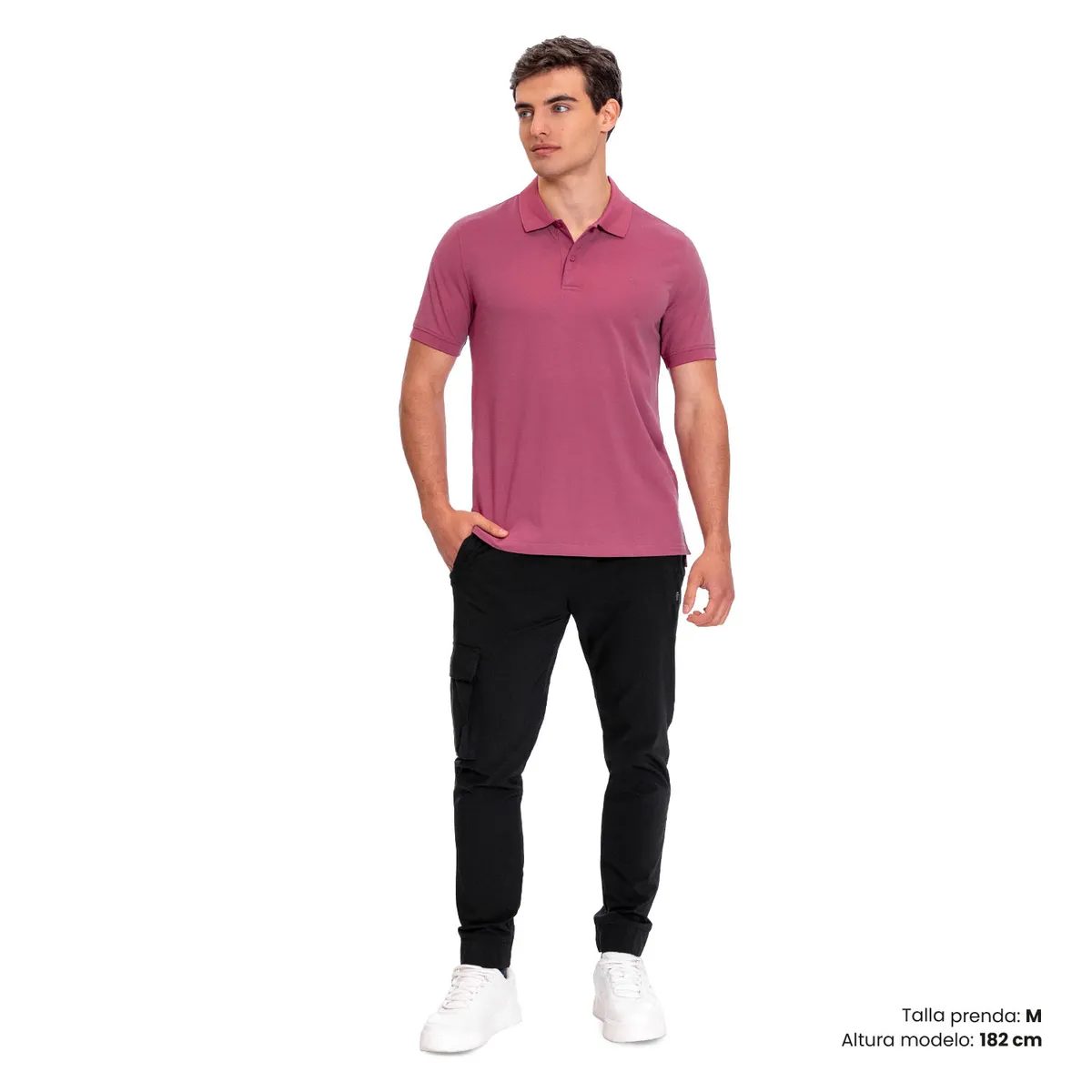 TOTTO - Camiseta Tipo Polo Spencer Rosado Para Hombre Totto