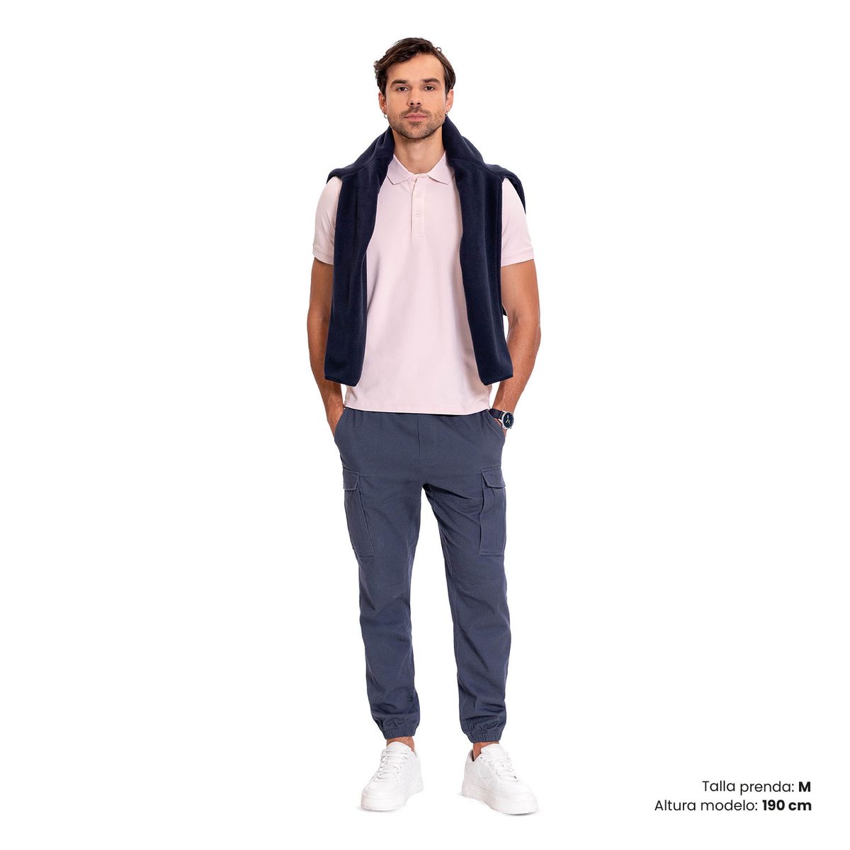 TOTTO - Camiseta Tipo Polo Youngpolo Rosado Para Hombre Totto