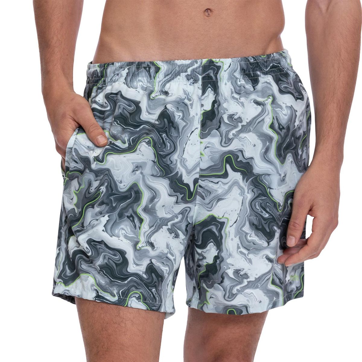 TOTTO - Pantaloneta Estampada Secado Rapido Lown Hombre Verde Totto