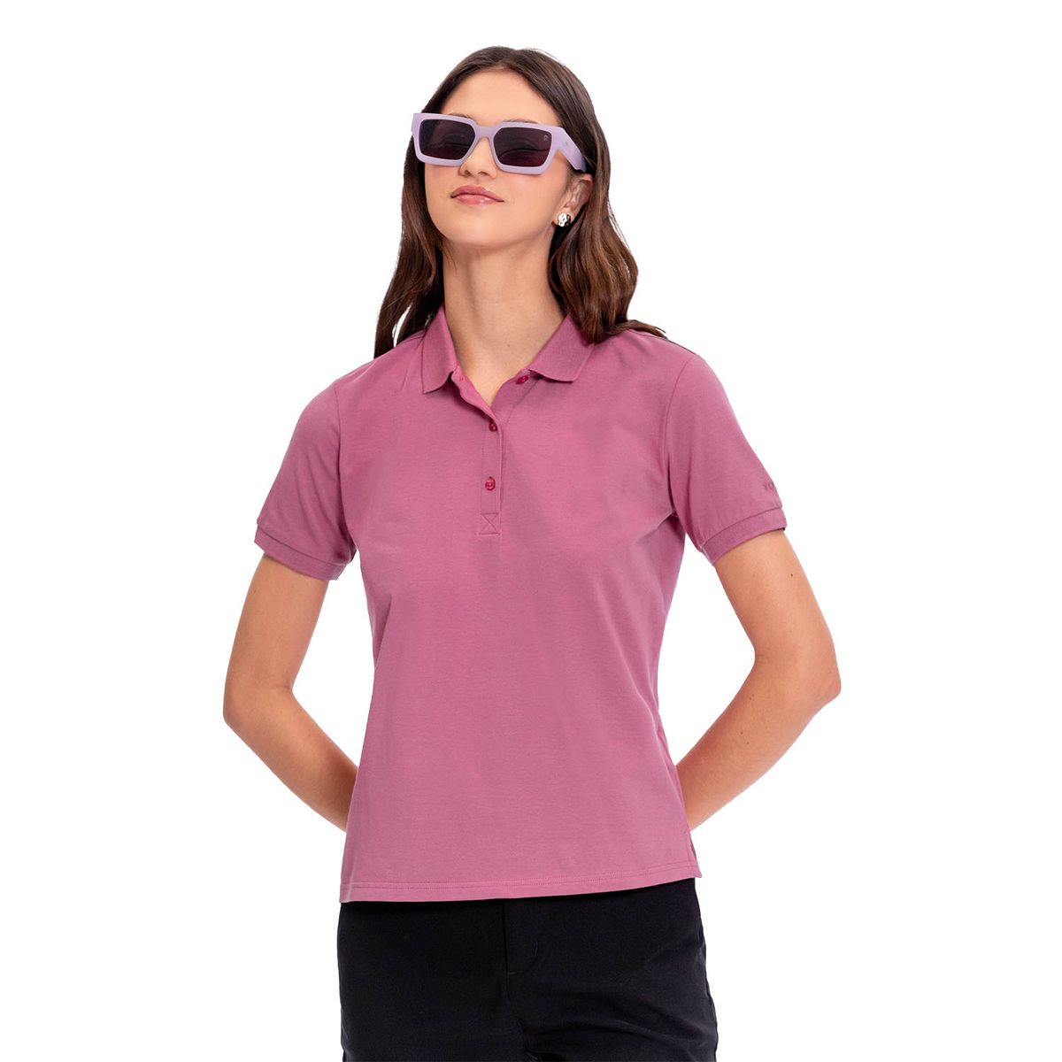 TOTTO - Camiseta Tipo Polo Chechi Rosado Para Mujer Totto