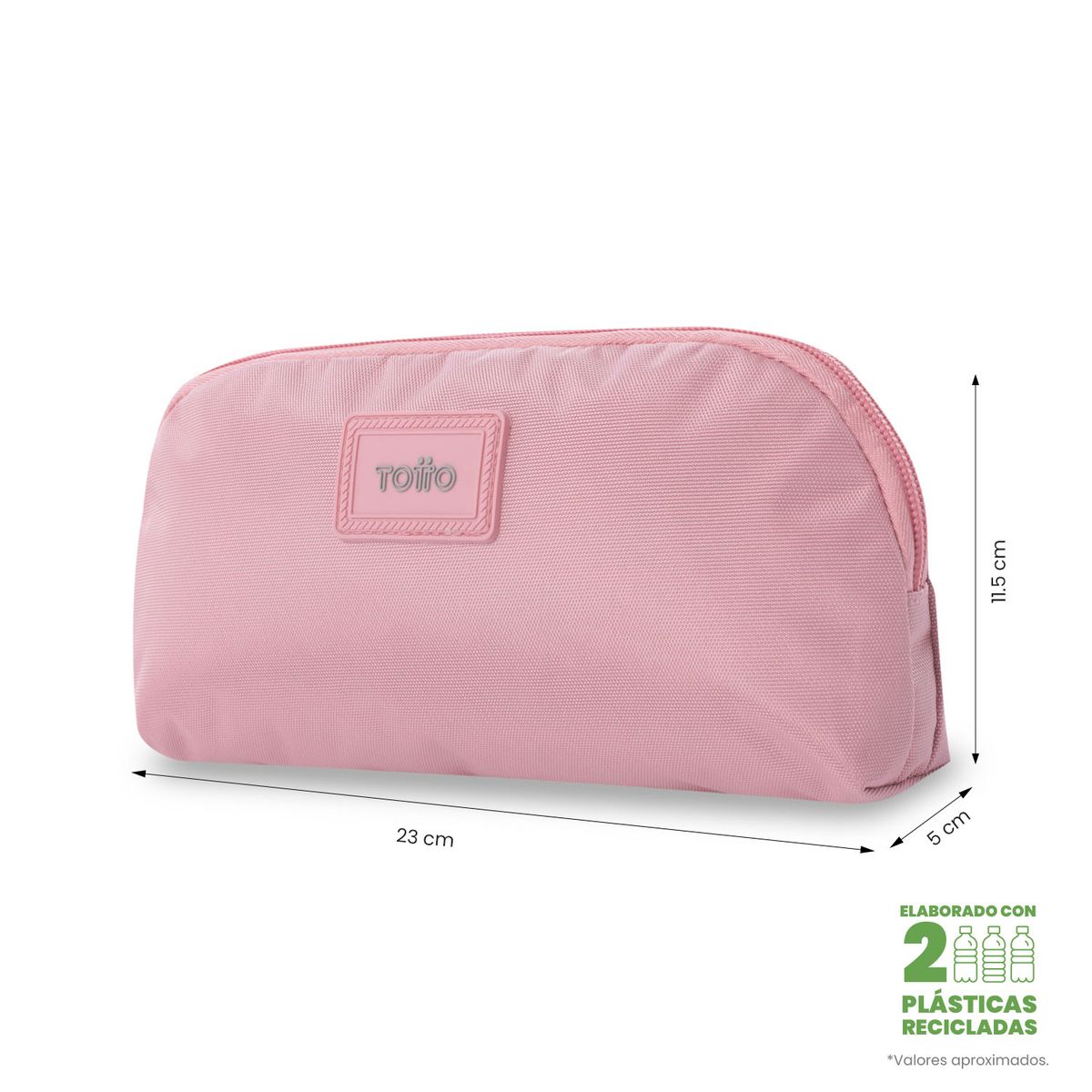 TOTTO - Multiuso Cartuchera Unico Bolsillo Rpet Trik 4 Rosado Totto