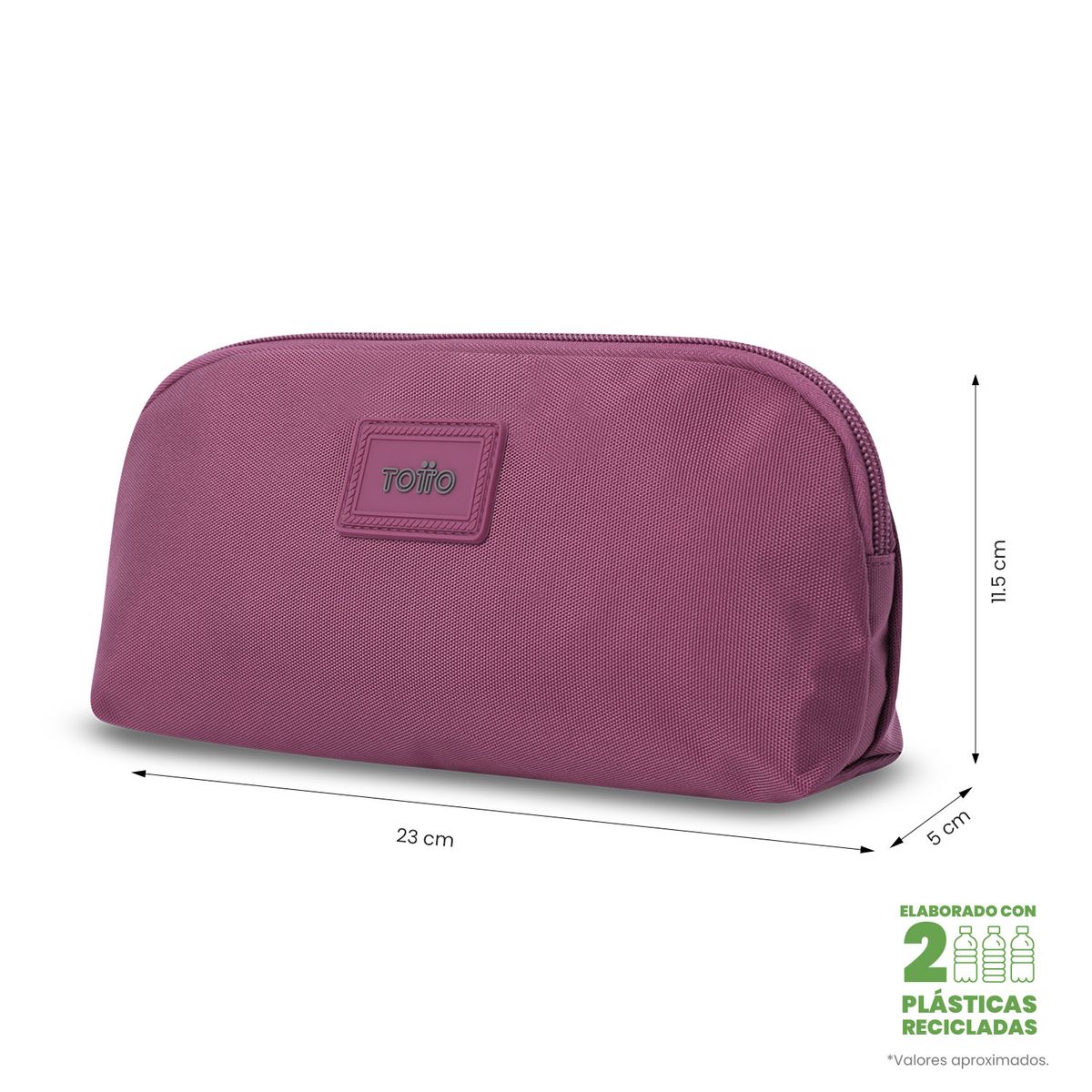 TOTTO - Multiuso Cartuchera Unico Bolsillo Rpet Trik 4 Rosado Totto