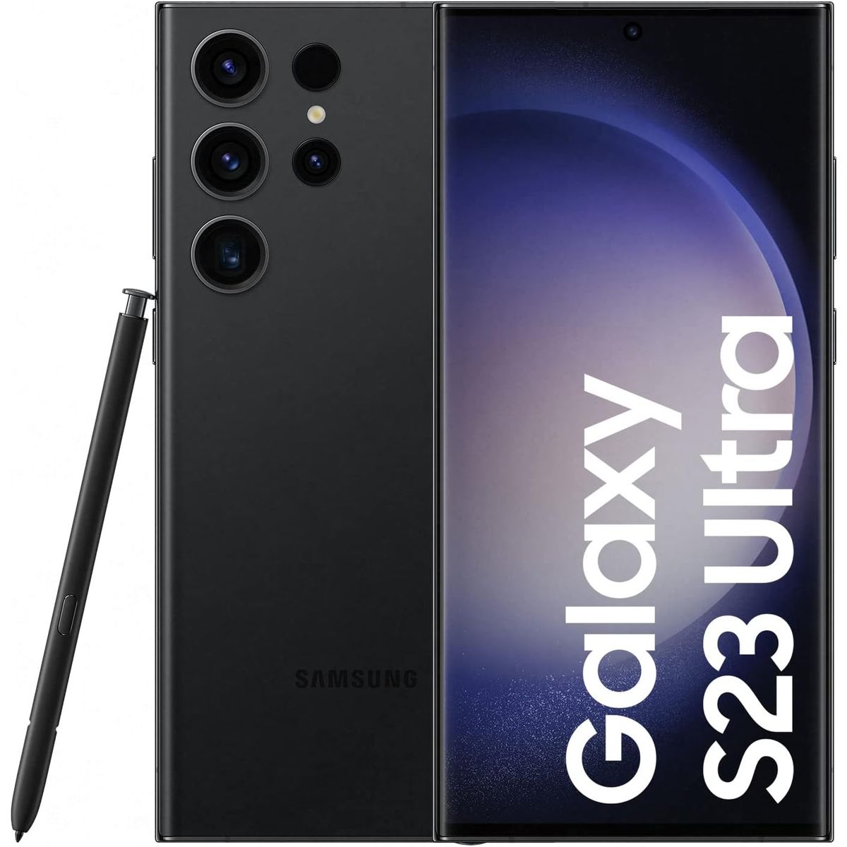 SAMSUNG - Celular Samsung Galaxy S23 Ultra 256 Gb 5G Negro Reacondicionado + Garantia Extendida + Panel Solar