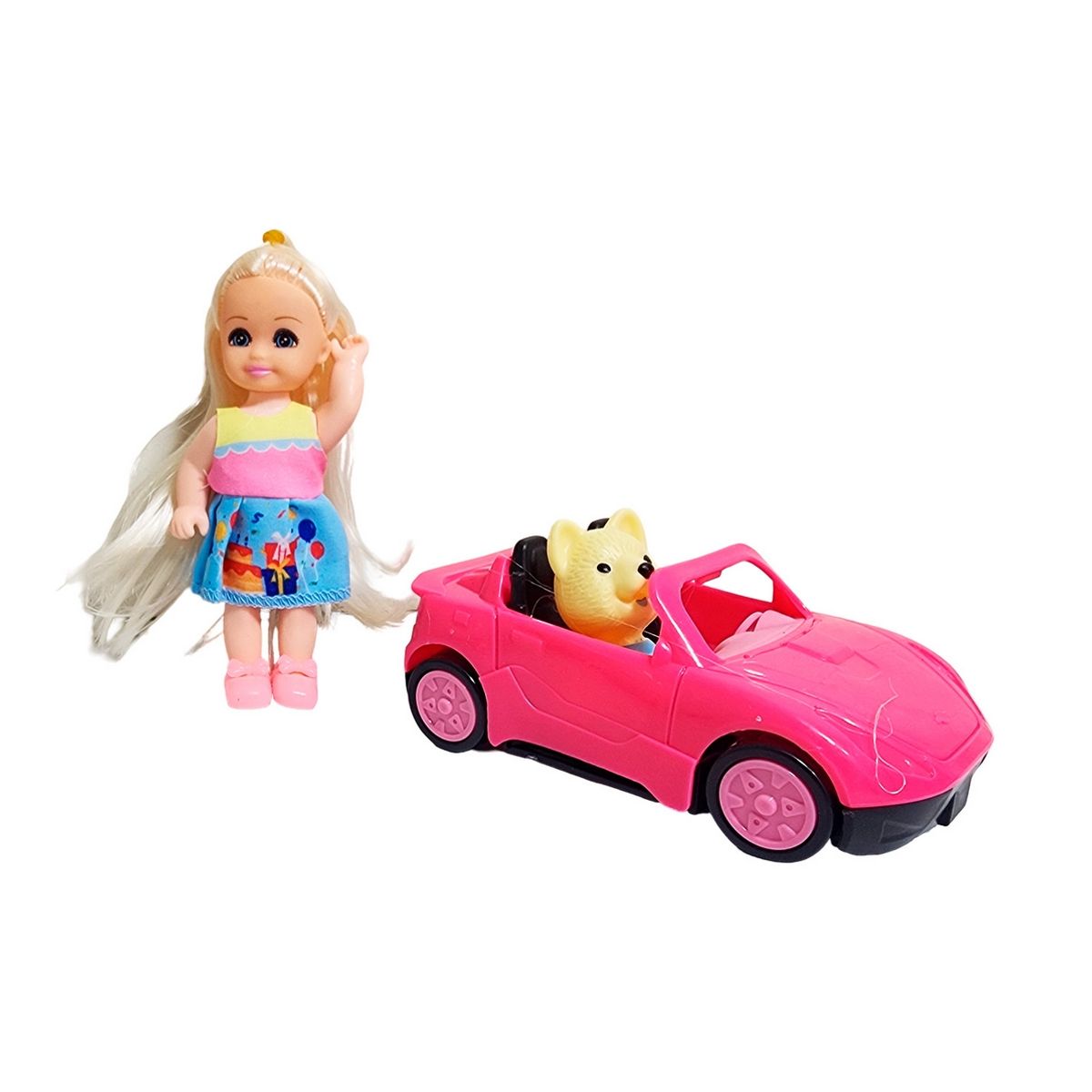 GENERICO - Muñeca En Carro Deportivo Mascota Juguete Niñas Interactivo