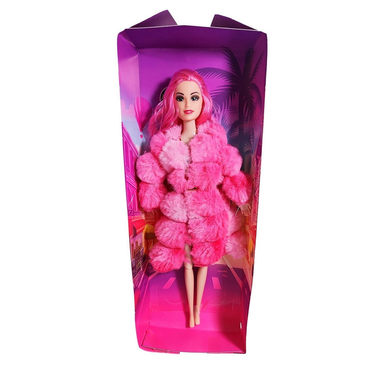 GENERICO - Muñeca Abrigo Peludo Juguete Interactivo Niña