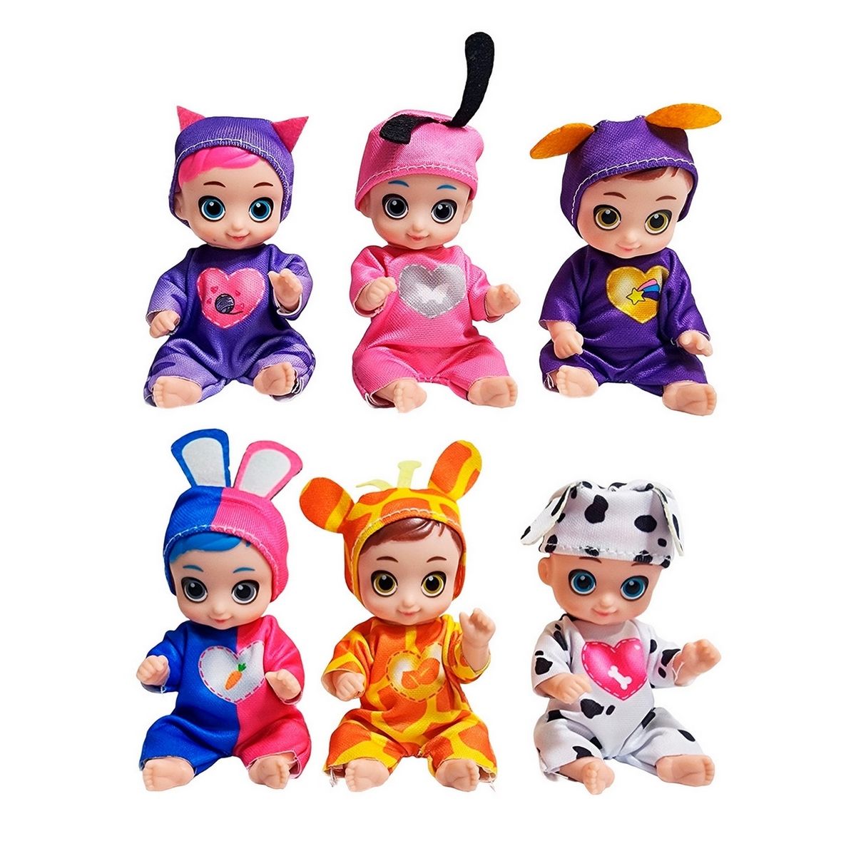 GENERICO - Muñeco Bebe Pijama Coleccion X 6 Unidades Juguete Niñas