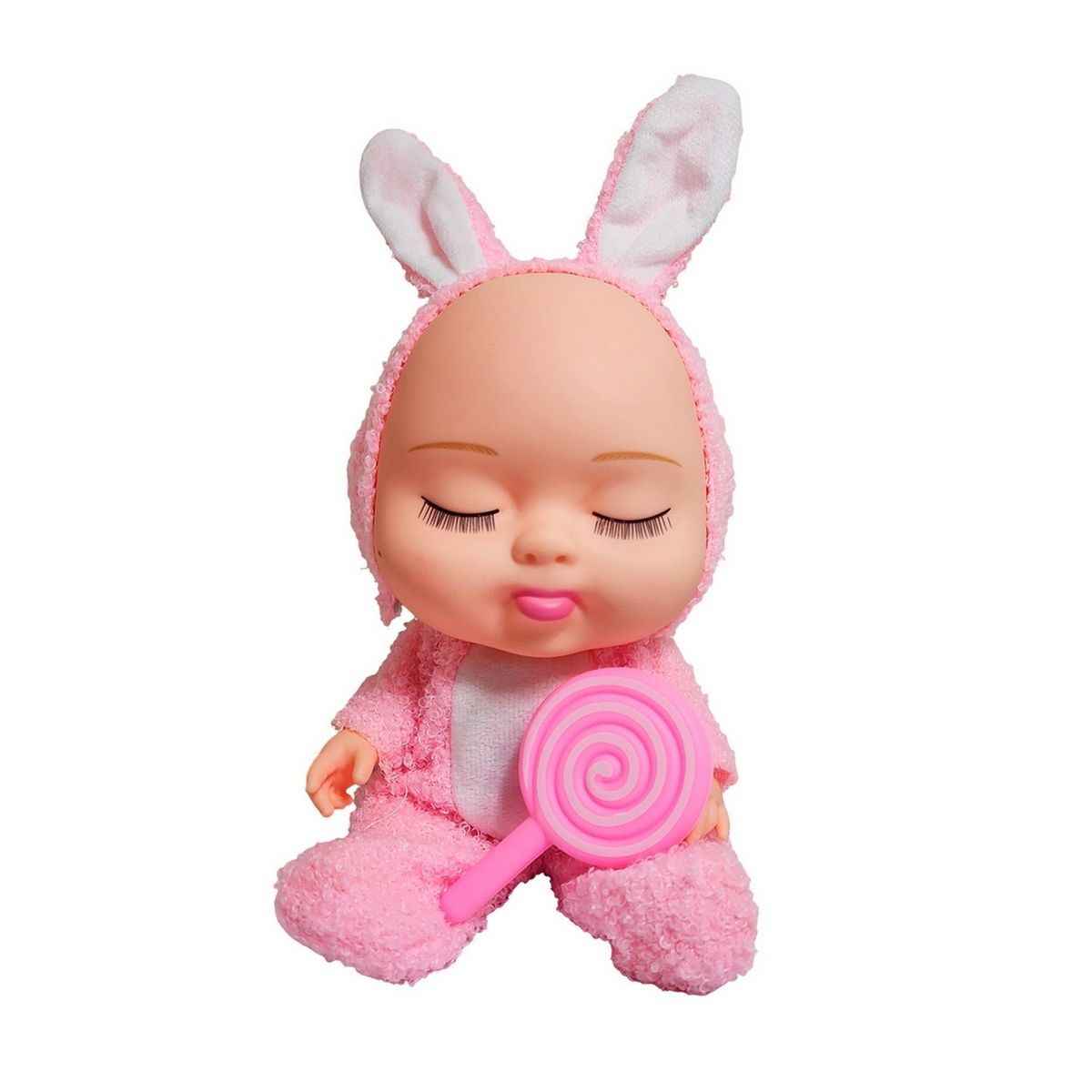 GENERICO - Muñeco Bebe Bebote Dormilon Tierno + Paleta Juguete Niñas