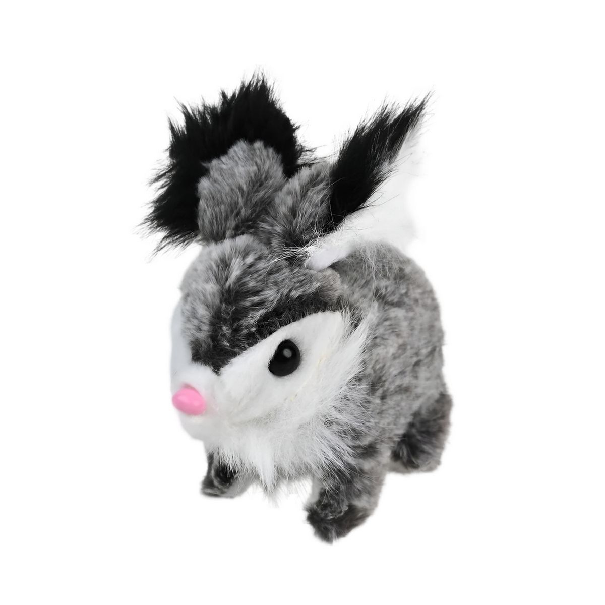 GENERICO - Conejo Gris Robot Movimiento Sonido Juguete + Baterias