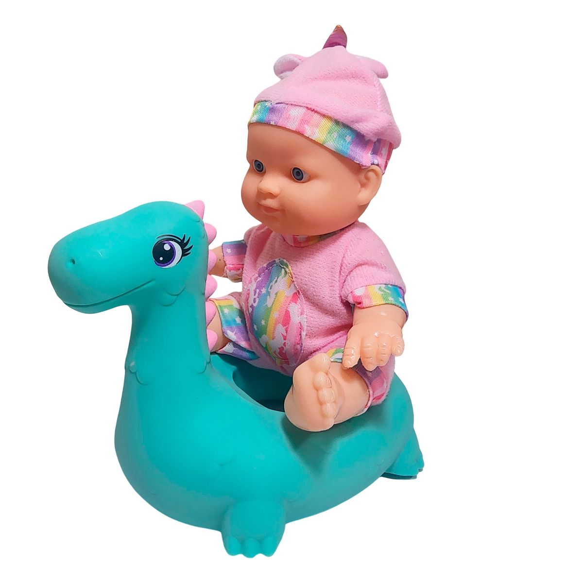 GENERICO - Muñeco Bebe Duo Unicornio Con Flotadores De Unicornio