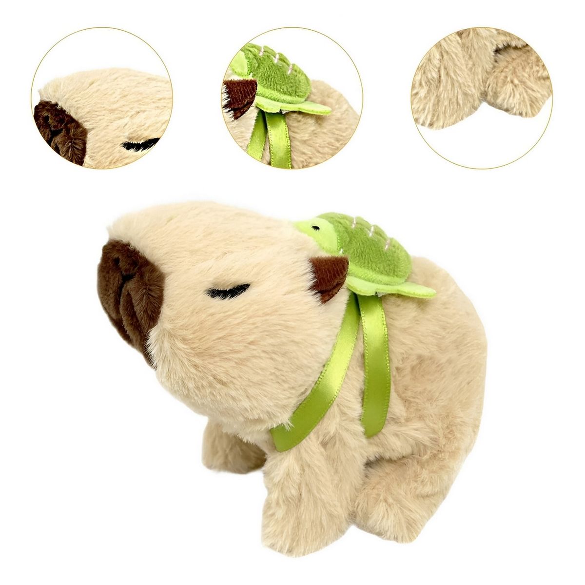 GENERICO - Muñeco Robot Capibara Movimiento Luces Sonido + Baterias