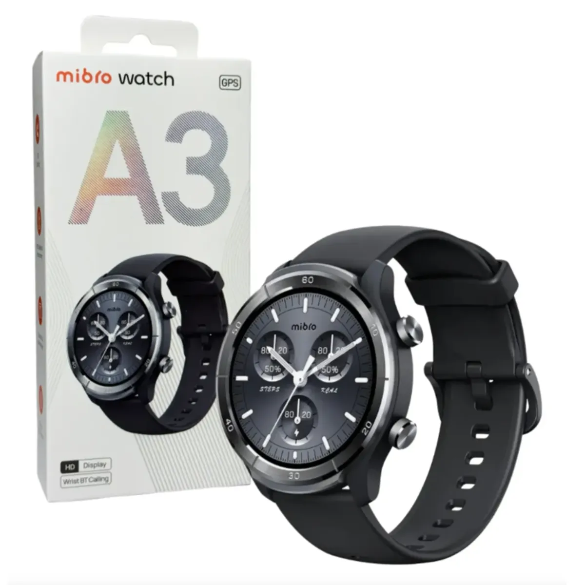 MIBRO - Reloj inteligente Mibro A3 con GPS - Negro