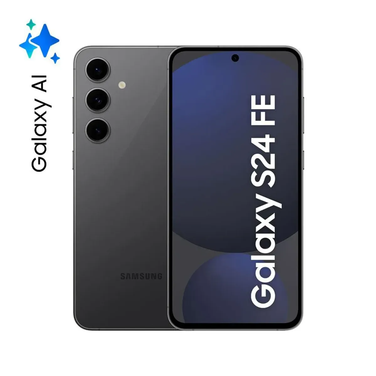 SAMSUNG - Celular Samsung Galaxy S24 Fe 128 Gb 5G Negro Reacondicionado + Panel Solar