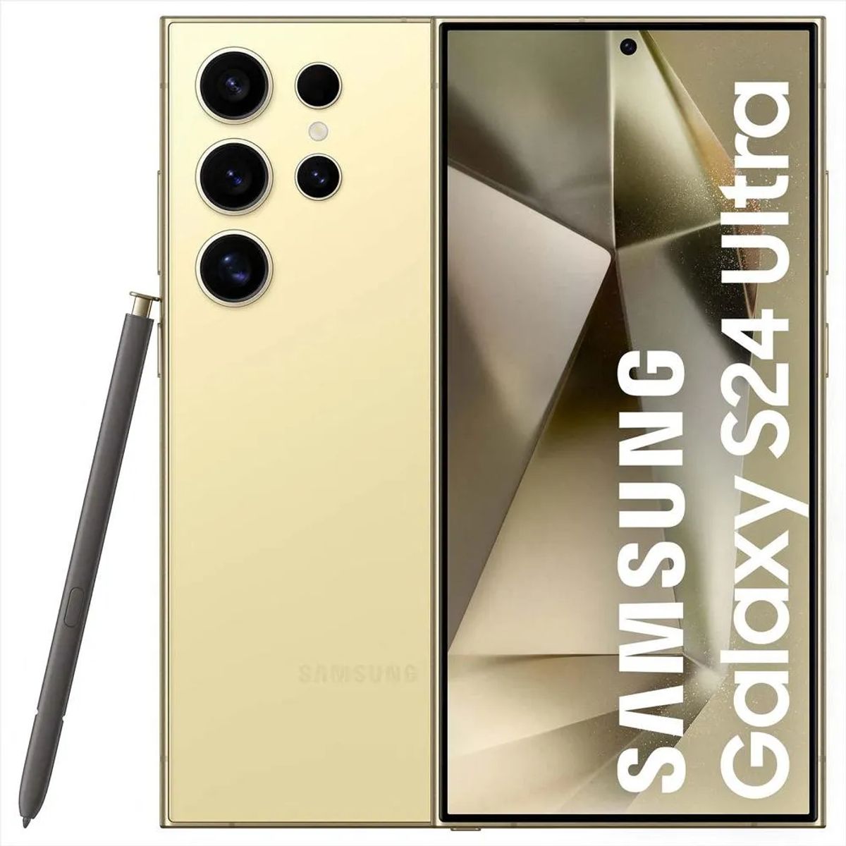 SAMSUNG - Celular Samsung Galaxy S24 Ultra 256 Gb 5G Amarillo Reacondicionado +14 Meses de Garantia + Panel Solar
