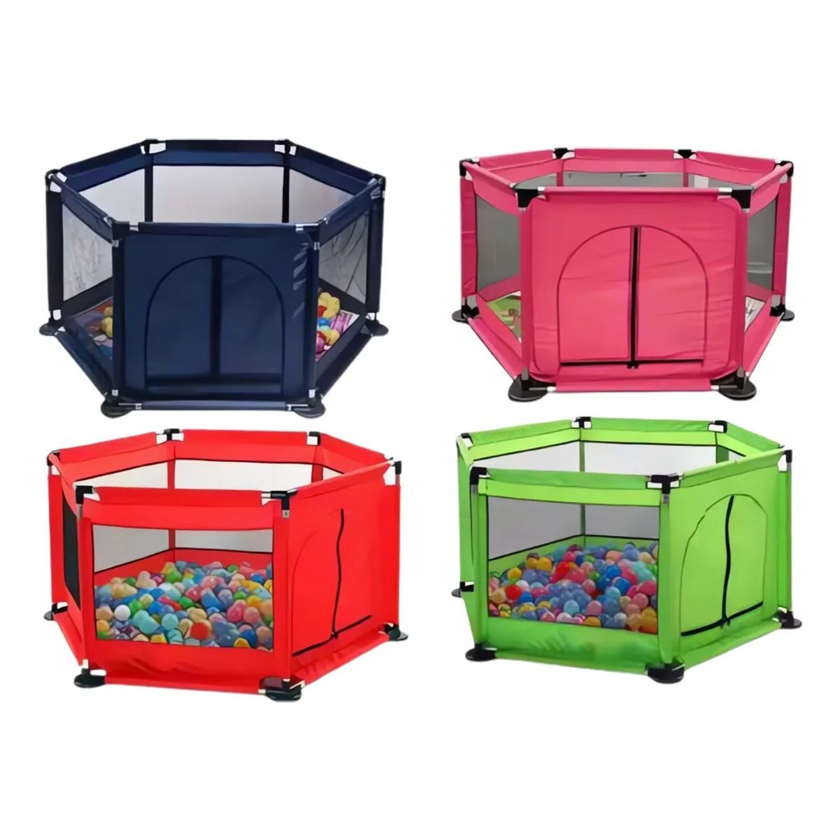 AMERICAN GENERICS - Piscina de Pelotas Infantil 1.2m x 60cm con 30 Pelotas - azul